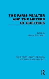 Couverture_The Paris Psalter and the Meters of Boethius