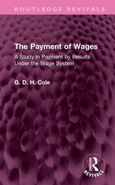 Front cover_The Payment of Wages