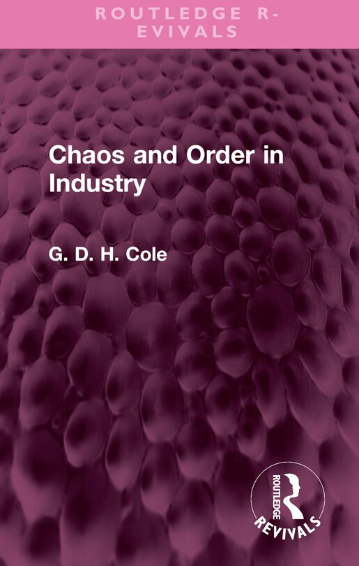 Couverture_Chaos and Order in Industry