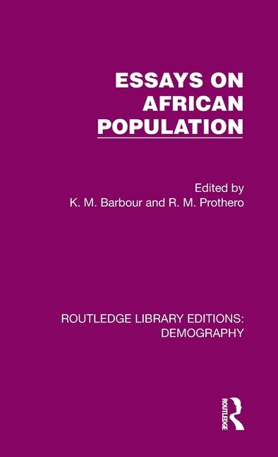 Front cover_Essays on African Population