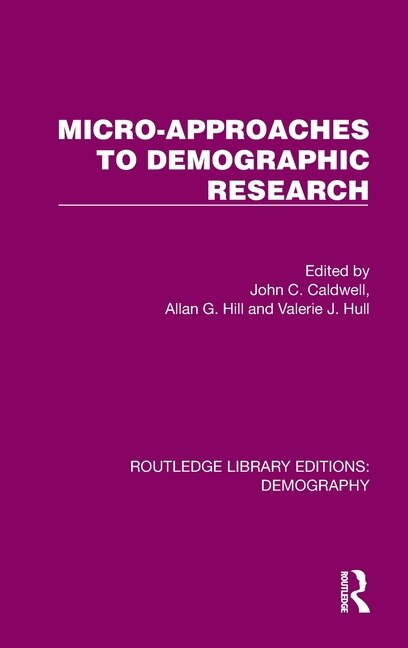 Front cover_Micro-Approaches to Demographic Research