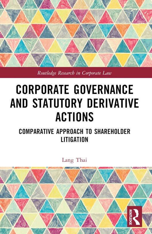 Couverture_Corporate Governance and Statutory Derivative Actions