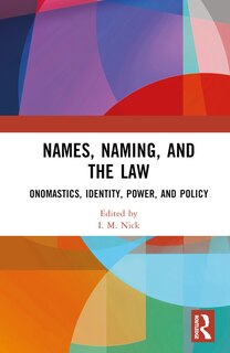 Front cover_Names, Naming, and the Law