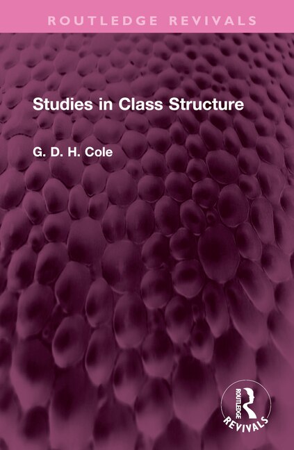 Couverture_Studies in Class Structure