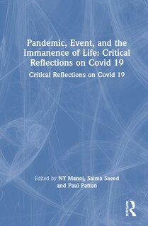 Couverture_Pandemic, Event, and the Immanence of Life
