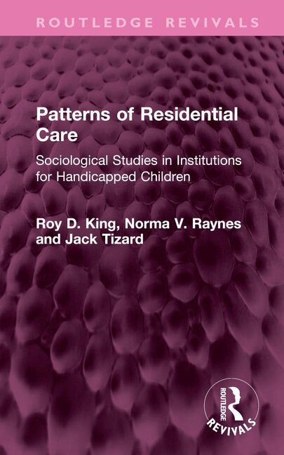 Couverture_Patterns of Residential Care