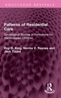 Couverture_Patterns of Residential Care