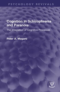 Front cover_Cognition in Schizophrenia and Paranoia