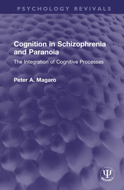 Front cover_Cognition in Schizophrenia and Paranoia