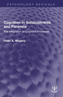 Front cover_Cognition in Schizophrenia and Paranoia