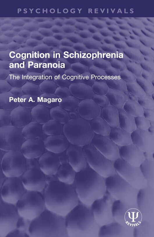 Front cover_Cognition in Schizophrenia and Paranoia