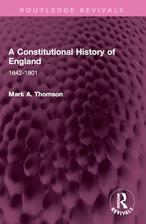 Front cover_A Constitutional History of England
