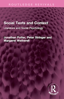 Couverture_Social Texts and Context