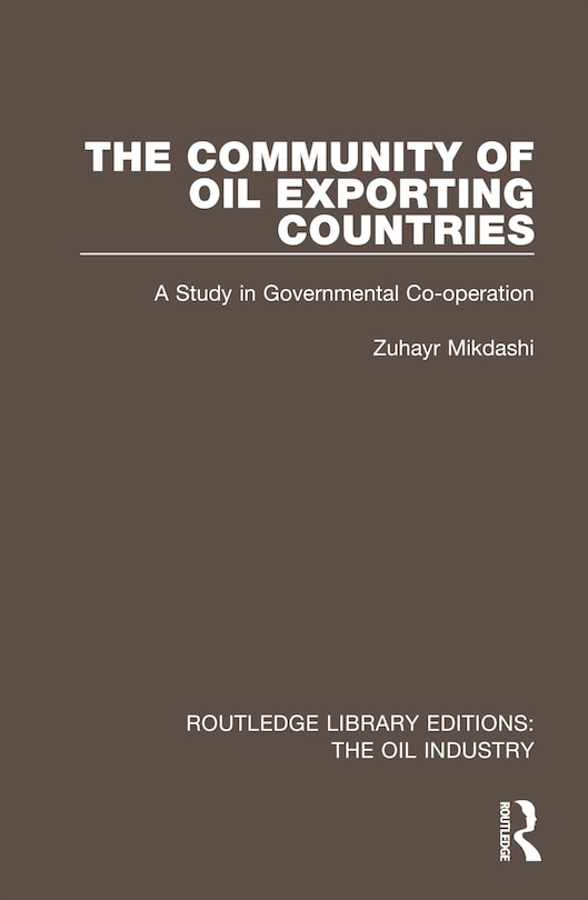 Couverture_The Community of Oil Exporting Countries