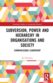 Couverture_Subversion, Power and Hierarchy in Organisations and Society