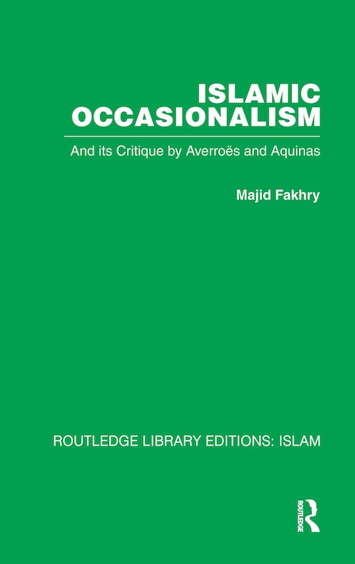 Couverture_Islamic Occasionalism