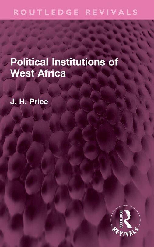 Couverture_Political Institutions of West Africa