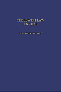 Couverture_The Jewish Law Annual Volume 22