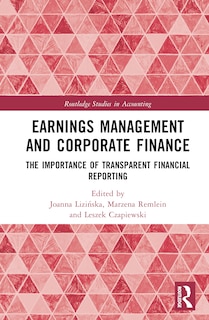 Couverture_Earnings Management and Corporate Finance