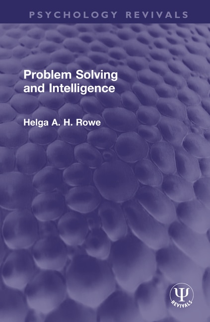Couverture_Problem Solving and Intelligence