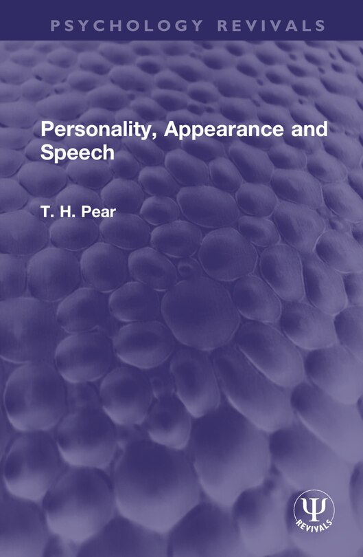 Front cover_Personality, Appearance and Speech