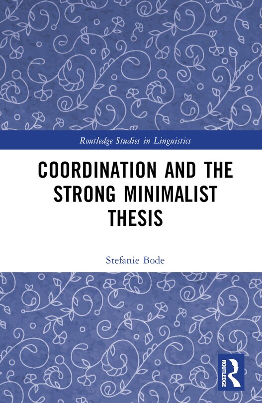 Couverture_Coordination and the Strong Minimalist Thesis