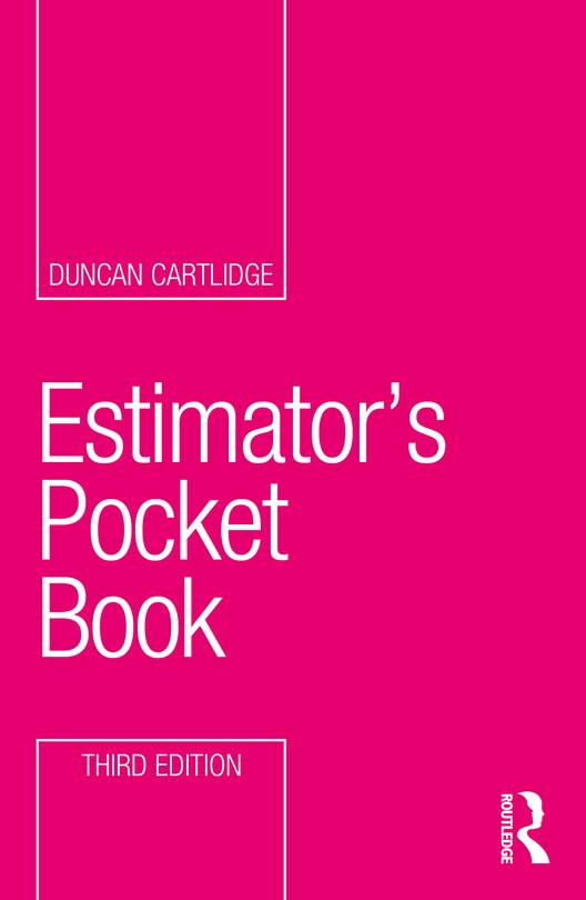 Front cover_Estimator's Pocket Book