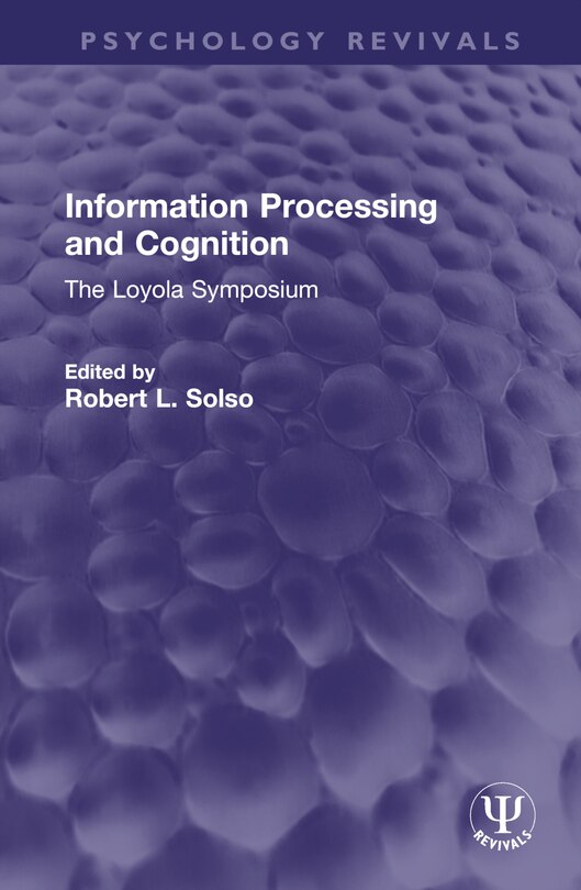 Couverture_Information Processing and Cognition