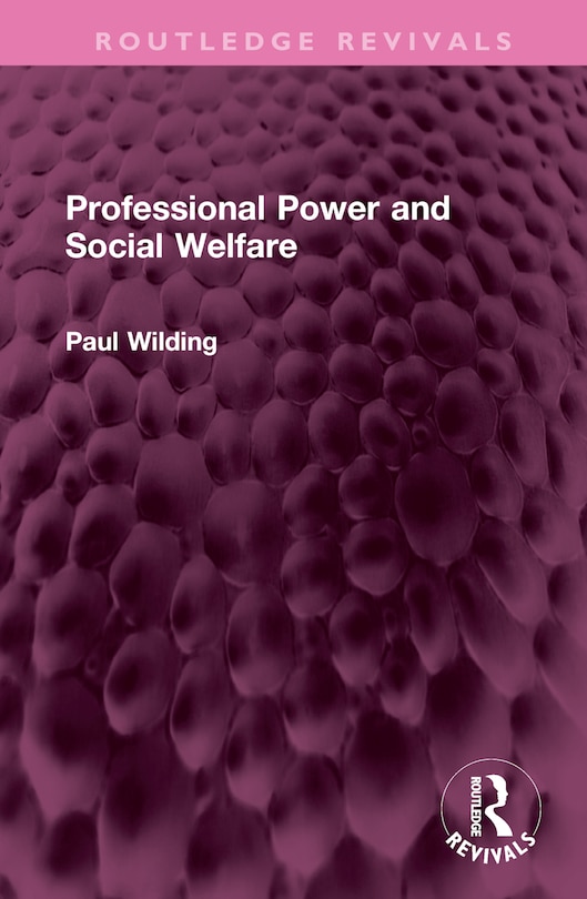 Couverture_Professional Power and Social Welfare