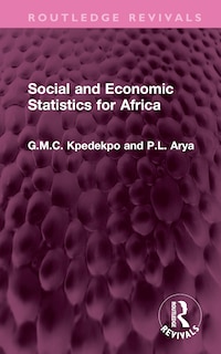Front cover_Social and Economic Statistics for Africa