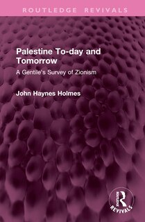 Front cover_Palestine To-day and Tomorrow