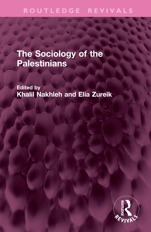 Front cover_The Sociology of the Palestinians