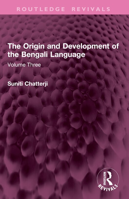 Front cover_The Origin and Development of the Bengali Language