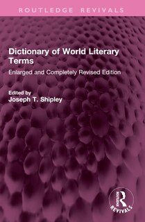 Couverture_Dictionary of World Literary Terms