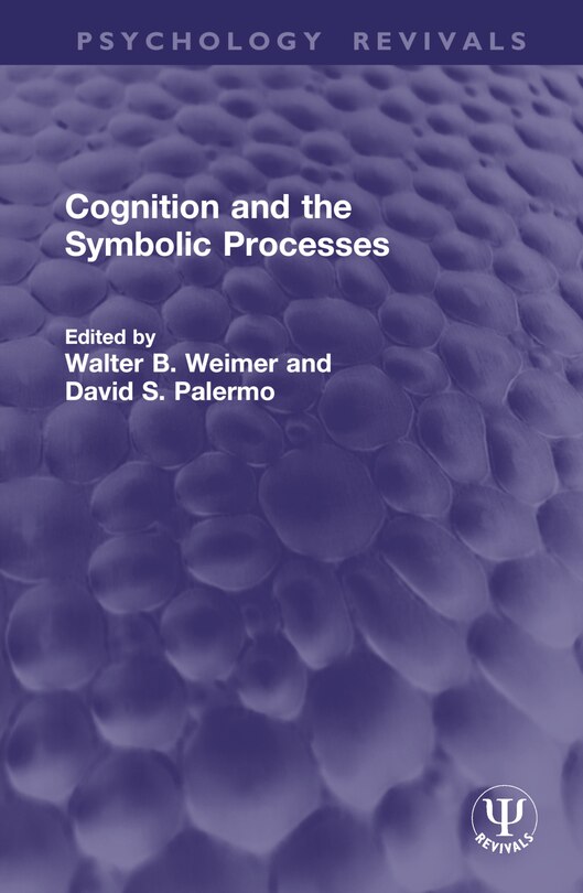 Front cover_Cognition and the Symbolic Processes