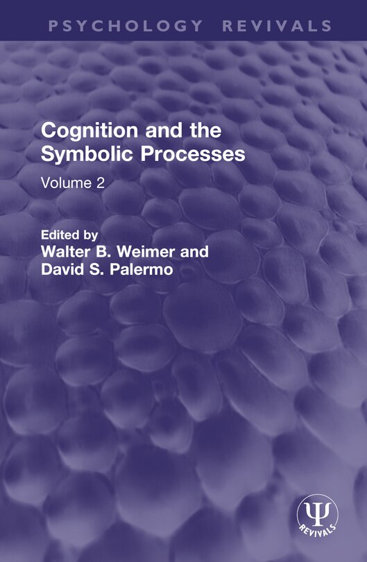 Front cover_Cognition and the Symbolic Processes