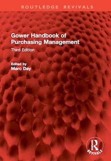 Front cover_Gower Handbook of Purchasing Management