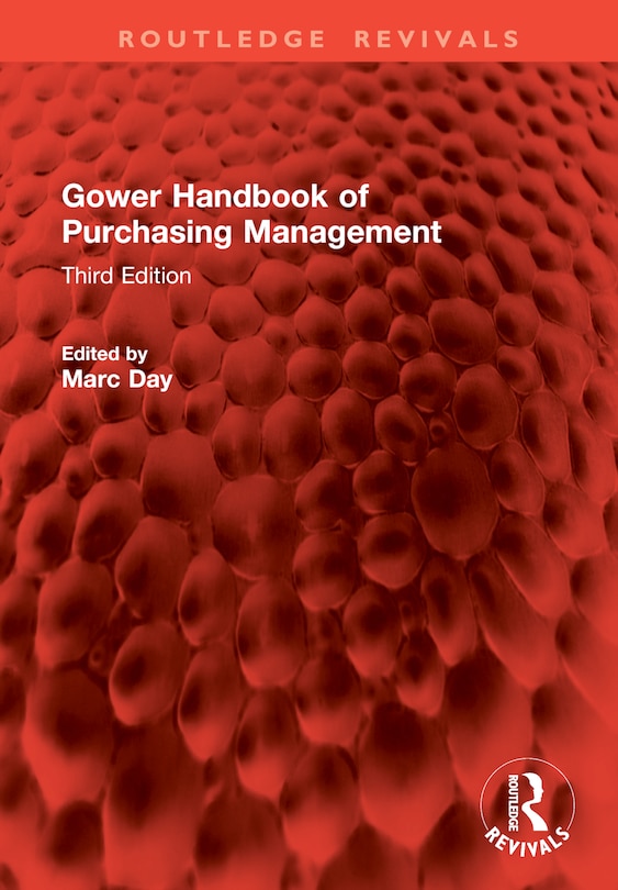 Front cover_Gower Handbook of Purchasing Management
