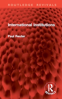 Couverture_International Institutions