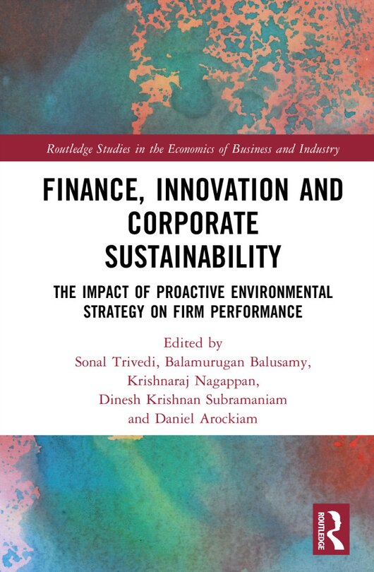 Front cover_Finance, Innovation and Corporate Sustainability