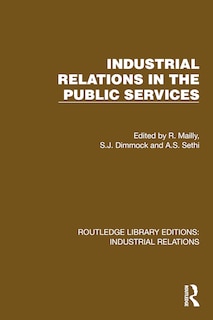 Couverture_Industrial Relations in the Public Services