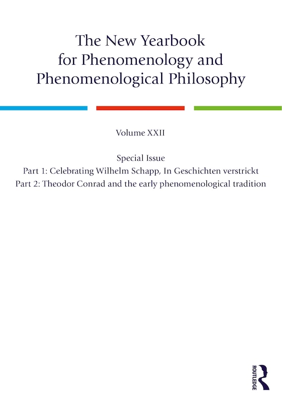 Front cover_The New Yearbook for Phenomenology and Phenomenological Philosophy
