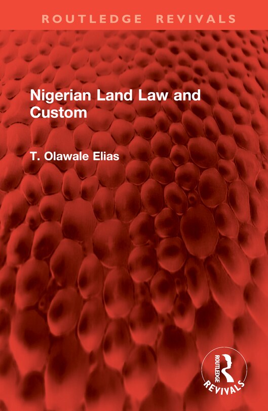 Couverture_Nigerian Land Law and Custom