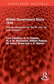 Front cover_British Government Since 1918