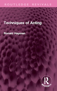 Couverture_Techniques of Acting