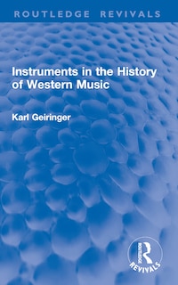 Couverture_Instruments in the History of Western Music