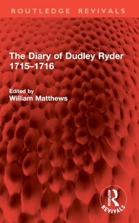 Couverture_The Diary of Dudley Ryder 1715-1716