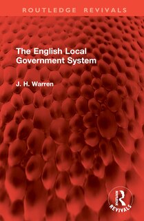 Couverture_The English Local Government System