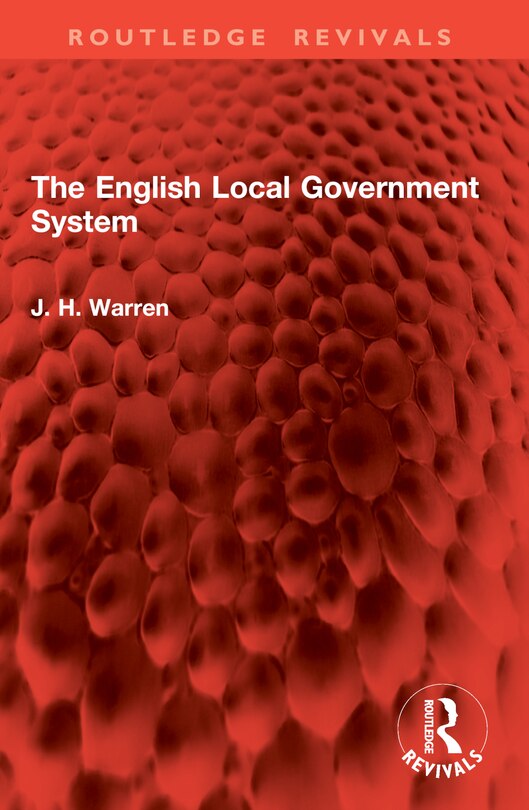 Couverture_The English Local Government System