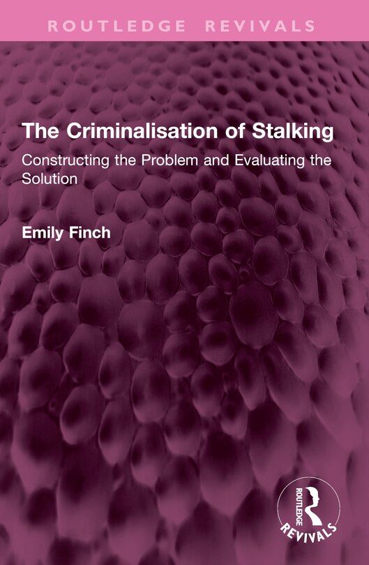 Couverture_The Criminalisation of Stalking